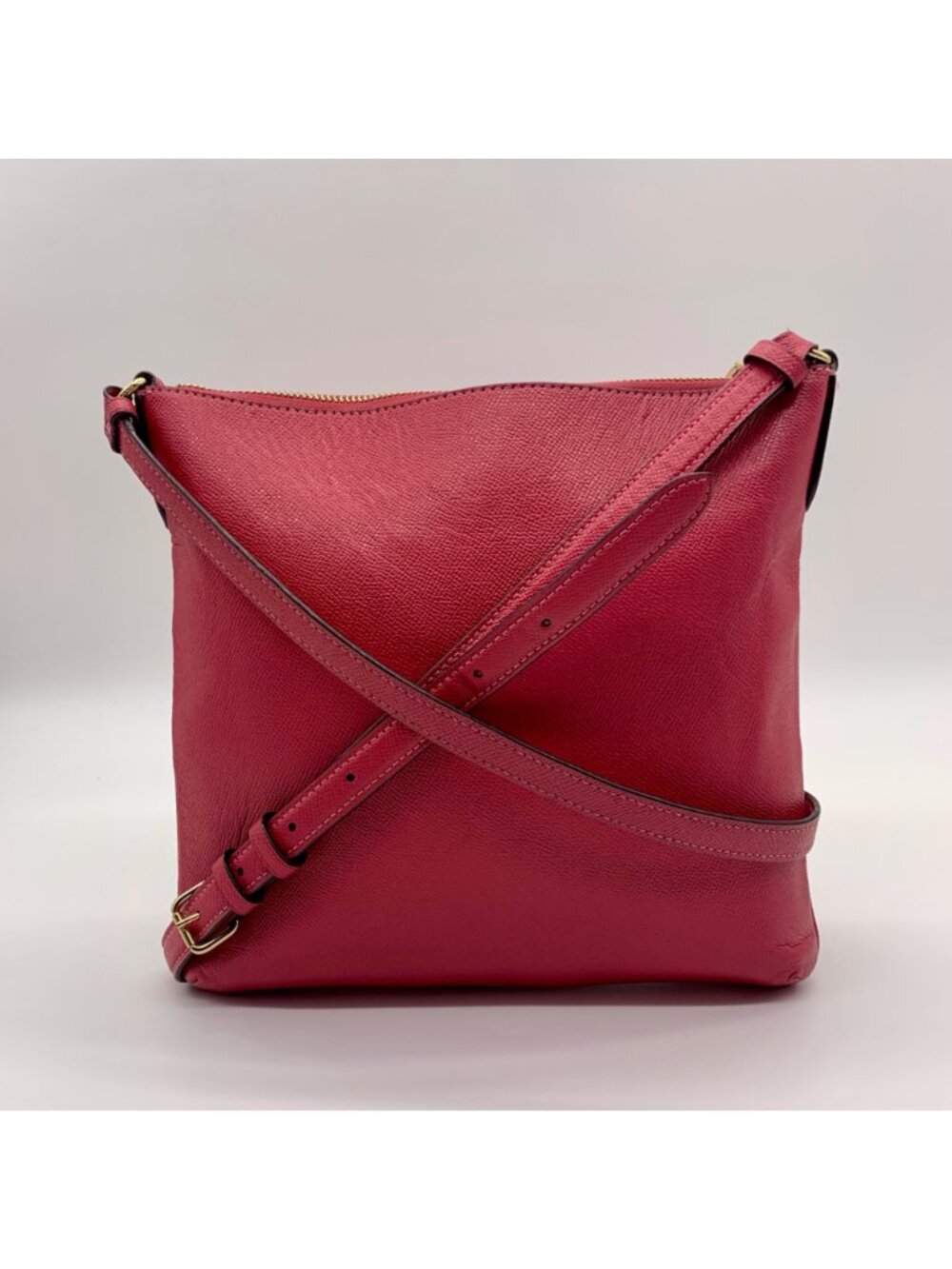Coach Pink Pebbled Leather Rowan File Bag - Picture 2 of 11